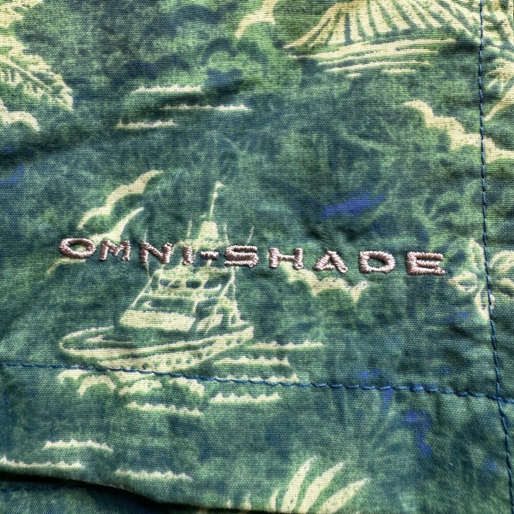 NWT Columbia Swim Trunks Men's XXL Green Printed BackCast II Short Omni-Shade - Picture 12 of 14